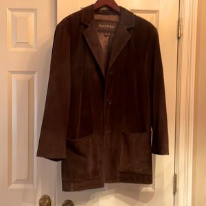 Mens brown suede vintage jacket